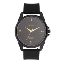 Sandy D Carter Silicon Black Analogue Round Watches for Men_SDC24-97-BK
