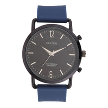 Sandy D Carter Silicon Blue Analogue Round Watches for Men_SDC24-93-BL