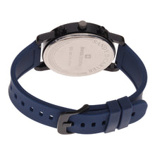 Sandy D Carter Silicon Blue Analogue Round Watches for Men_SDC24-93-BL