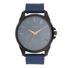 Sandy D Carter Silicon Blue Analogue Round Watches for Men_SDC24-98-BL