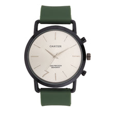 Sandy D Carter Silicon Green Analogue Round Watches for Men_SDC24-88-GR