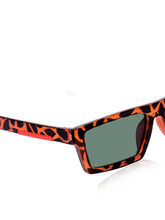 Celebrity Brown Retro-Square Plastic Sunglasses For Women CLSN25-B1024-06