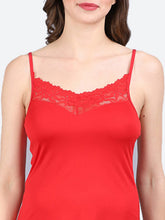 Fleurt Red Forbe Lycra Honey Moon Dress Dress for Women HOBF-BD-0143-RD