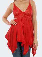 Fleurt Red Power Net Honey Moon Dress Dress for Women HOBF-138-RD