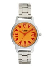 Fluid  Yellow Round Stainless Steel Analog Watches for Women FLWatch24-0021-YL