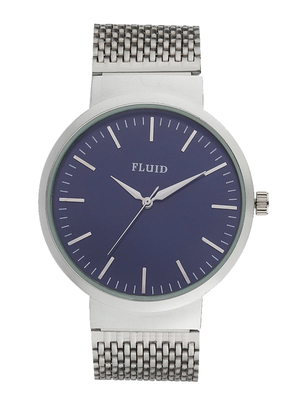 FLUID Blue Stainless Steel Strap Watches For Men FLWatch24-810G-BL01