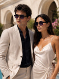 Edge Collection Black Round One Size Plastic Adults-Unisex UV Sunglasses-ED193BK