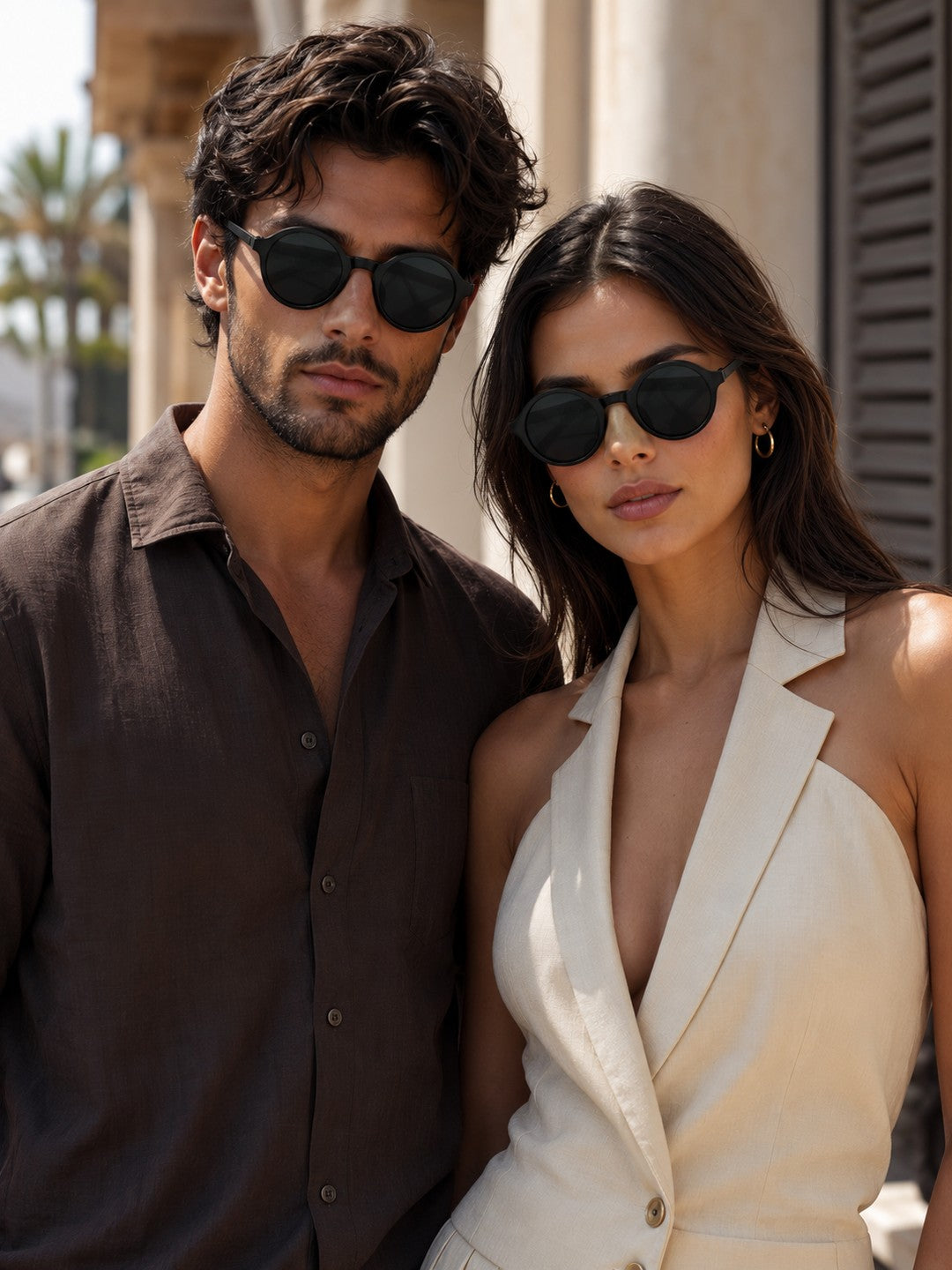 Edge Collection Black Round One Size Plastic Adults-Unisex UV Sunglasses-ED183BK