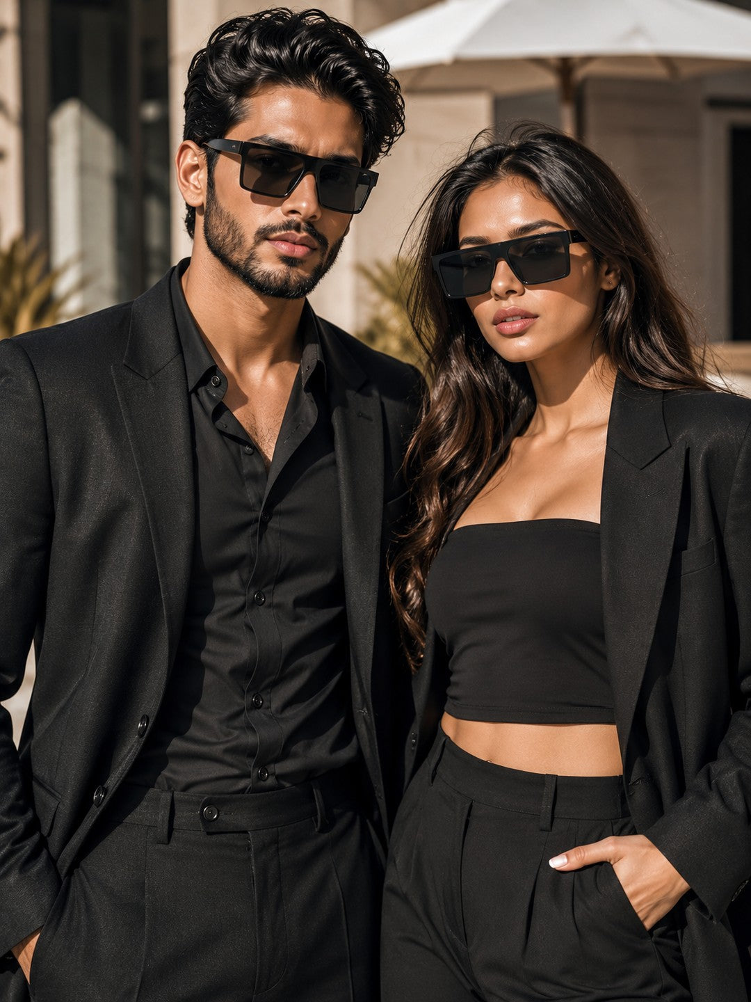 Edge Collection Black Shield One Size Plastic Adults-Unisex UV Sunglasses-ED196BK