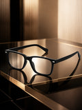 Edge Collection Clear Rectangular One Size Plastic Adults-Unisex UV Sunglasses-ED189CL