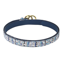 Sandy D Carter Women Blue Synthetic Leather Waist Belt for Jeans & Formal Paint SDC-22-541-PTBL