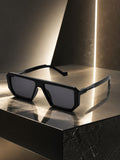 Edge Collection Black Shield One Size Plastic Adults-Unisex UV Sunglasses-ED186BK