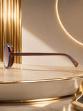 Edge Collection Brown Aviator One Size Plastic Adults-Unisex UV Sunglasses-ED182BK