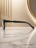 Edge Collection Clear Rectangular One Size Plastic Adults-Unisex UV Sunglasses-ED200CL