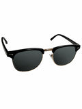 Elite Collection Black Browline One Size Plastic Adult-Unisex UV Sunglasses-EC302BK