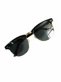 Elite Collection Black Browline One Size Plastic Adult-Unisex UV Sunglasses-EC302BK
