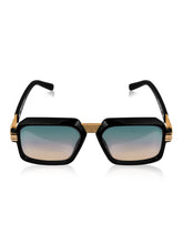 Celebrity Black Polycarbonate Frame With Grey UV Protected Lens Browline Sunglasses for Unisex_LH131-BK
