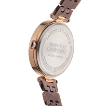 Sandy D Carter Metal Black Analogue Round Watches for Women_SDC24-11-BK2