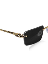 Celebrity Black Polycarbonate Frame With Black UV Protected Lens Browline Sunglasses for Unisex_2683-BK